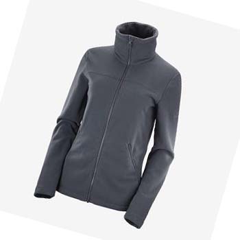 Salomon ESSENTIAL COSY FLEECE Kapucnis Pulóver Női Fekete | HU 3113KOR